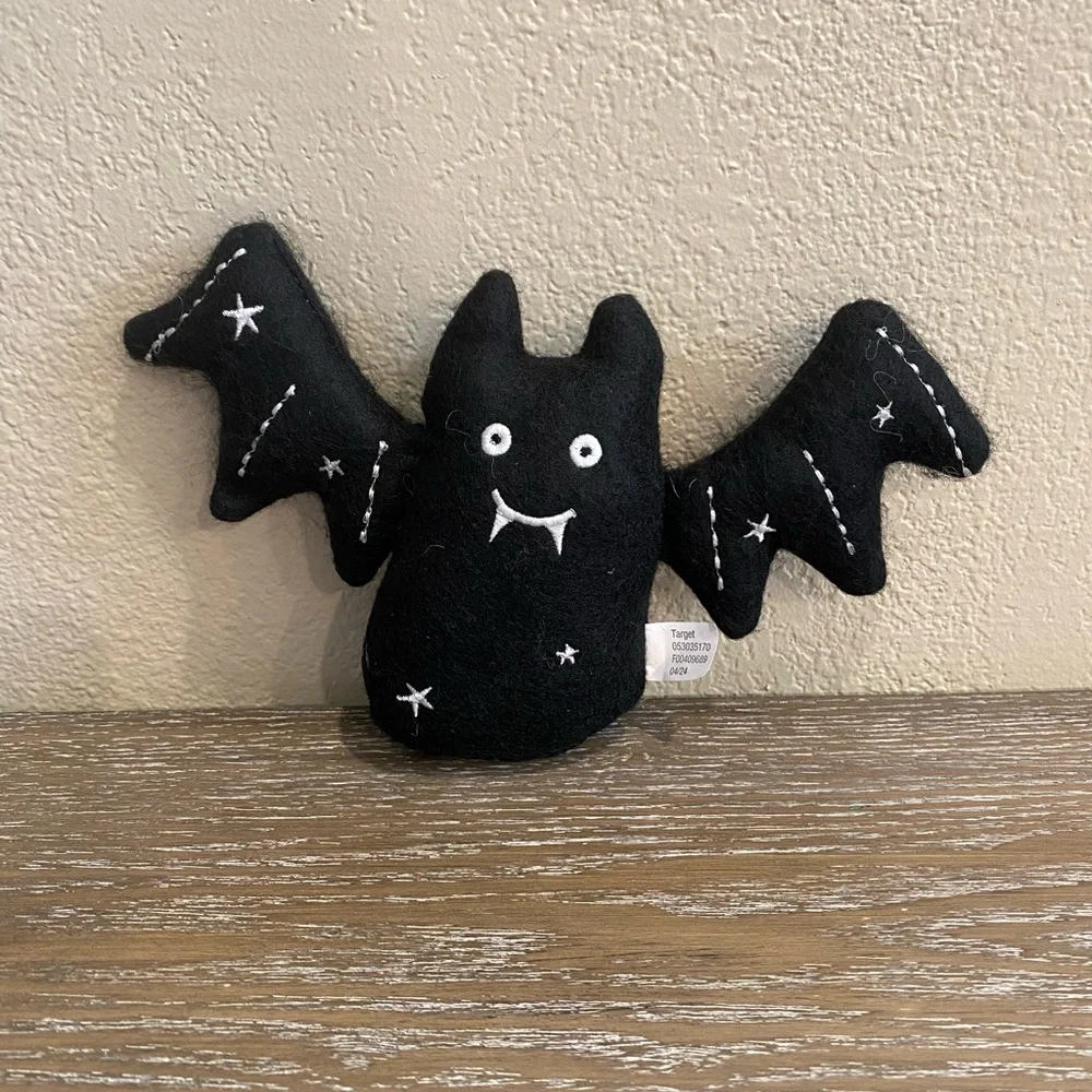 Target Spritz Halloween Felt Fabric Black Bat Figurine
